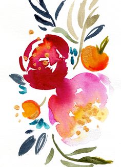 236x327 Floral Leopard Jp3730 - Bright Watercolor Flowers