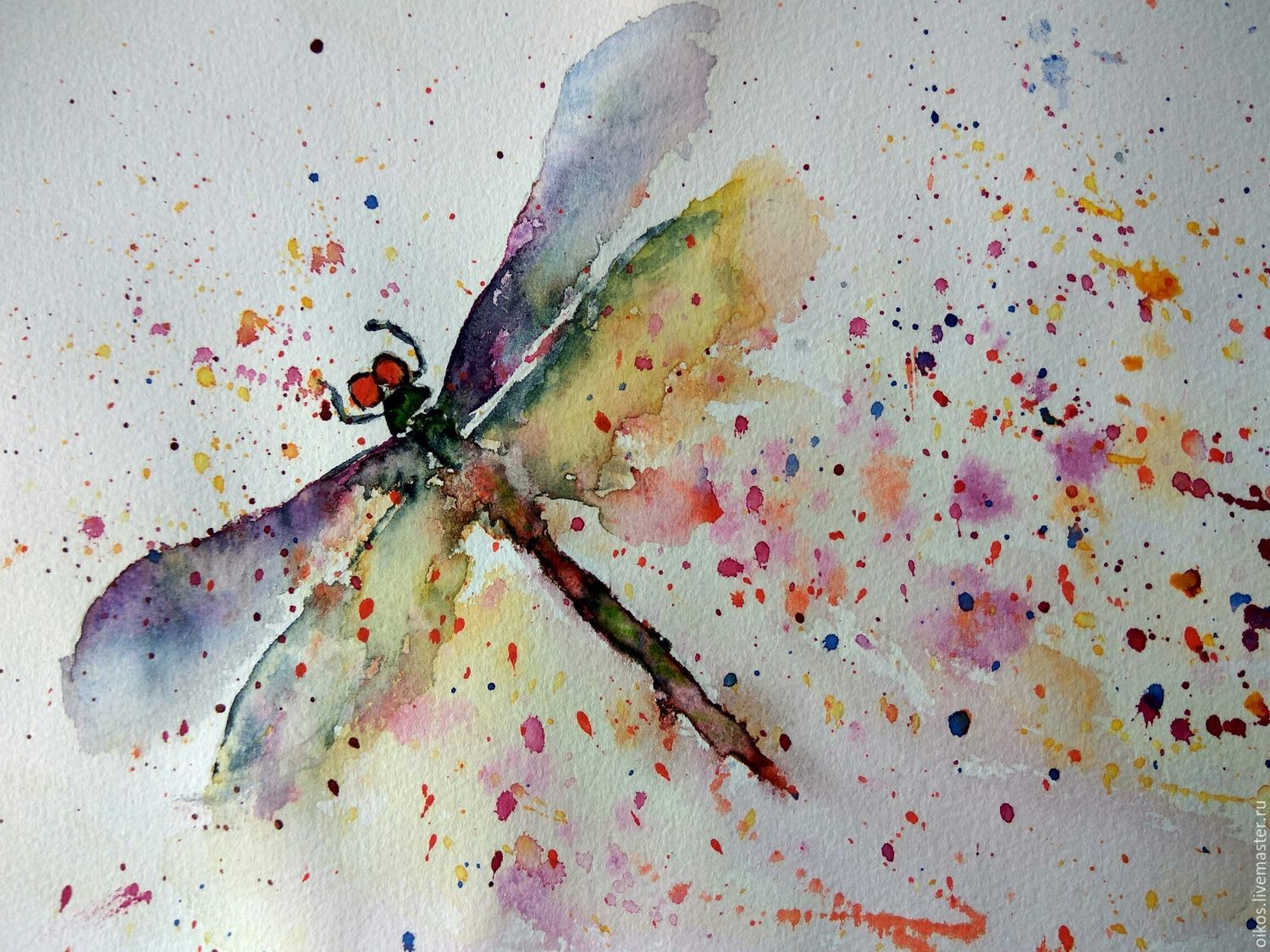 1500x1125 The Magical Dragonfly Is Light And Bright Watercolor Shop Online - Bright Watercolor Paint