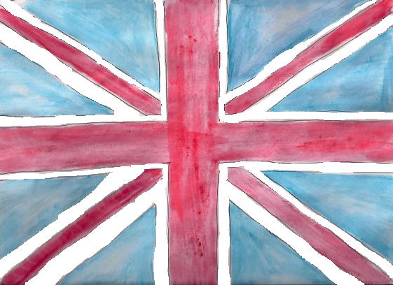 561x408 Union Jack (British) Flag By Japaneseblossomkitty - British Flag Watercolor