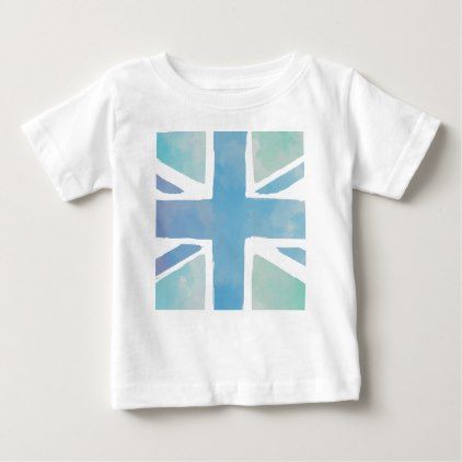422x422 Watercolor British Flag Union Jack Baby T Shirt - British Flag Watercolor