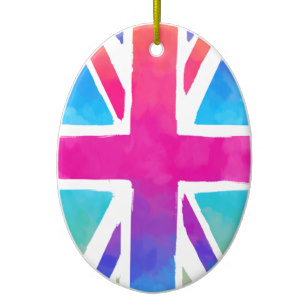 307x307 British Flag Watercolor Ornaments Amp Keepsake Ornaments Zazzle - British Flag Watercolor