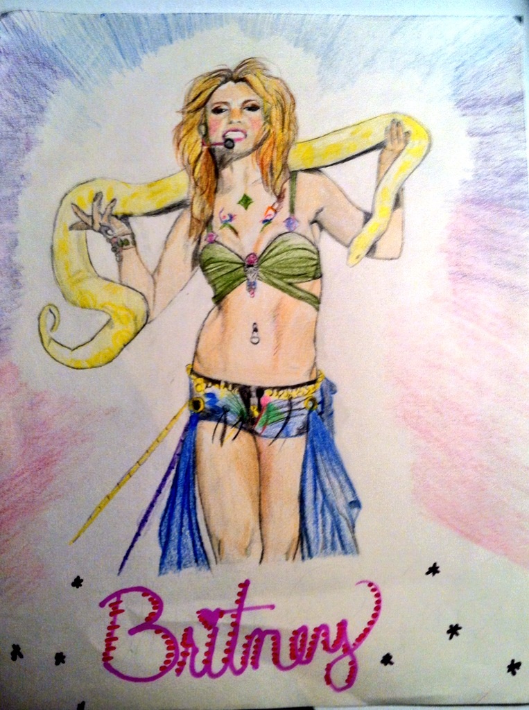763x1024 Britney Spears In Colored Pencil By Britbrit3838 - Britney Spears Watercolor