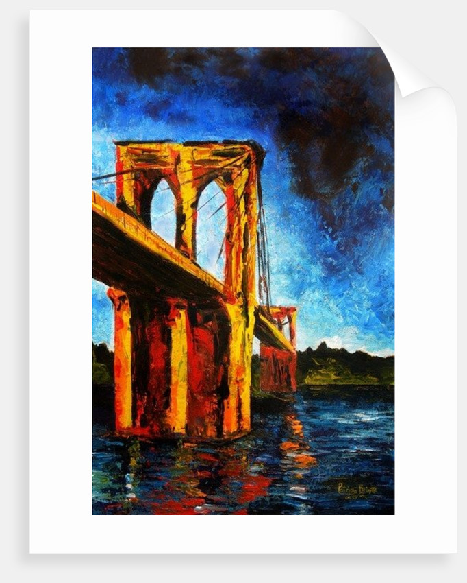 682x850 Brooklyn Bridge To Utopia Posters Amp Prints By Patricia Brintle - Brooklyn Bridge Watercolor