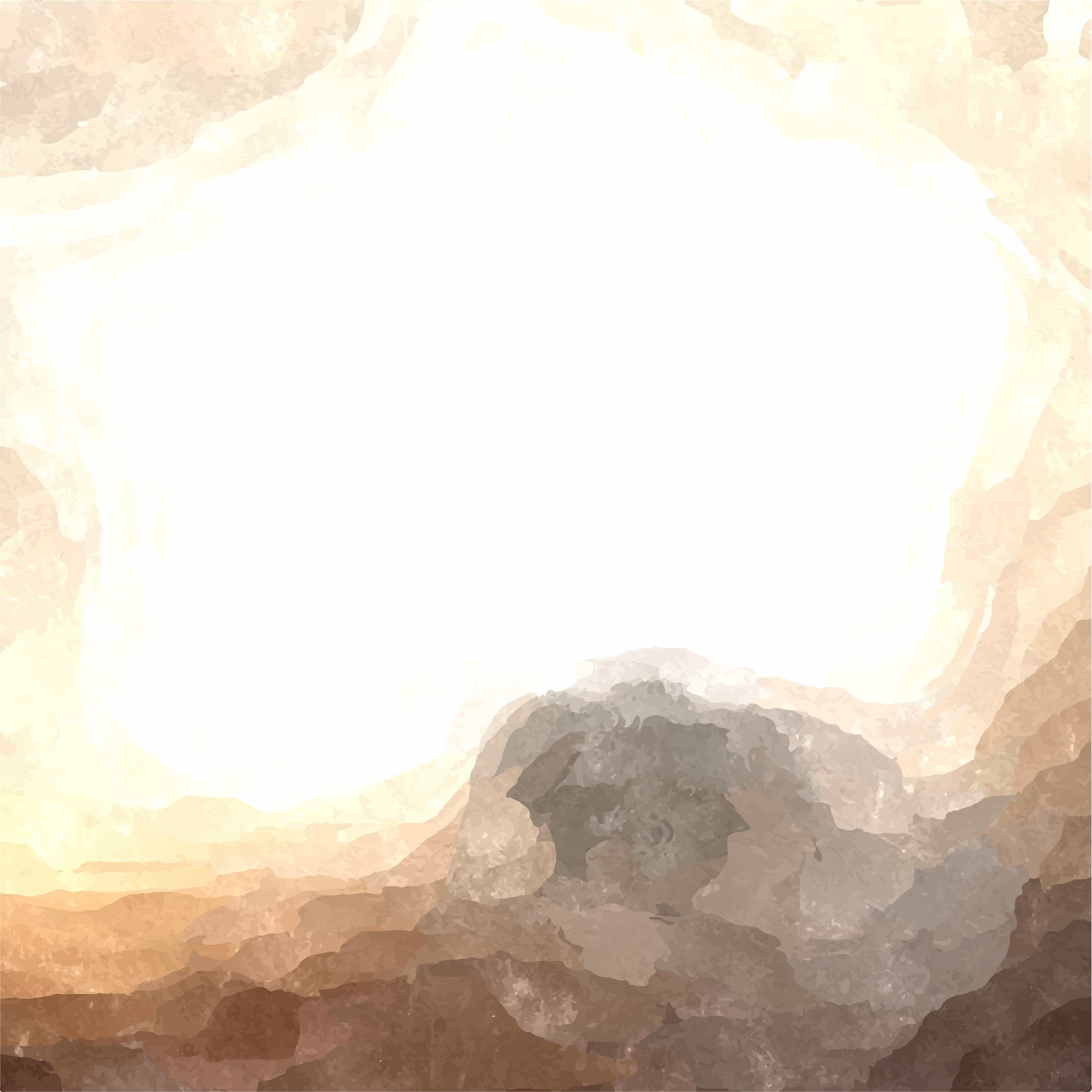 3333x3333 Light Brown Watercolor Background 123freevectors - Brown Watercolor