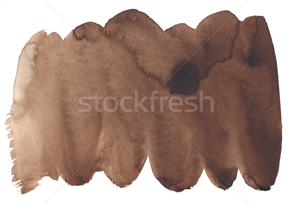 600x421 Brown Texture Watercolor Background Painting Stock Photo Ilolab - Brown Watercolor