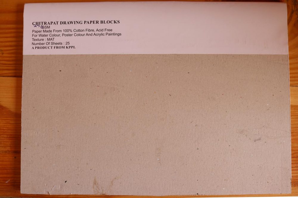 1000x666 Chitrapat Watercolor Paper Block Matte Handmade 270gsm Paper - Brown Watercolor Paper