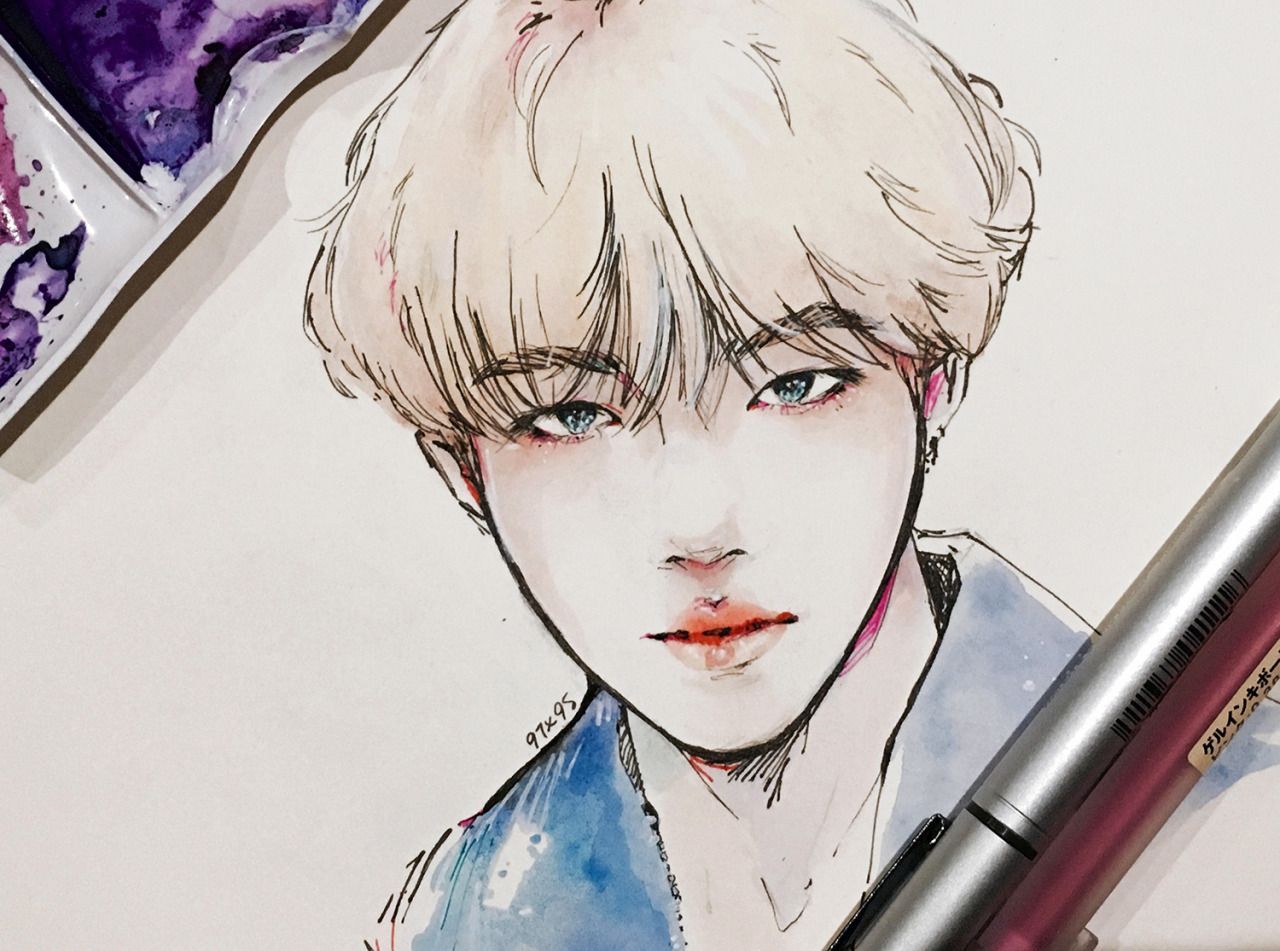 1280x951 Image Result For Bts Watercolour Watercolor In 2018 - Bts Watercolor