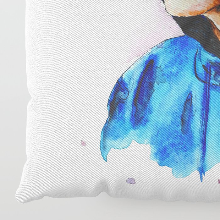 700x700 Taehyung Watercolor Bts Floor Pillow By Drawpassionn Society6 - Bts Watercolor