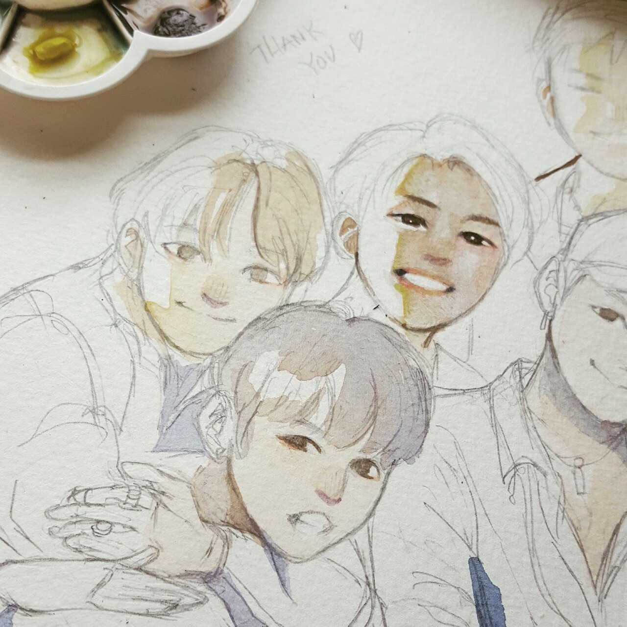 1280x1280 Tumblr - Bts Watercolor