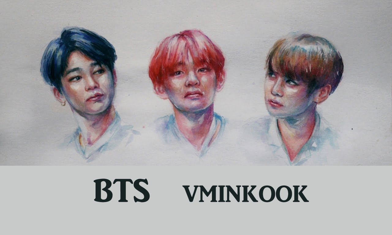 1280x770 Watercolor Speedpaint - Bts Watercolor