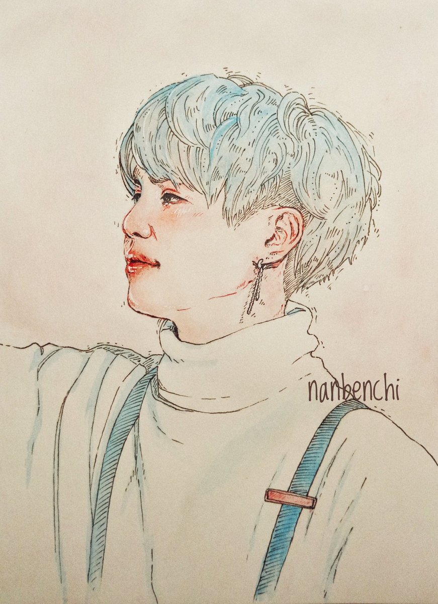 871x1200 Nanbenchi. On Twitter - Bts Watercolor