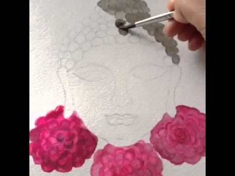 480x360 Watercolors Buddha Painting Work In Progress - Buddha Watercolor