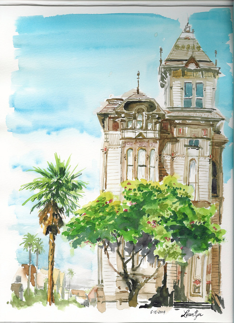900x1240 Watercolor Building By Bboyfenix17 - Building Watercolor