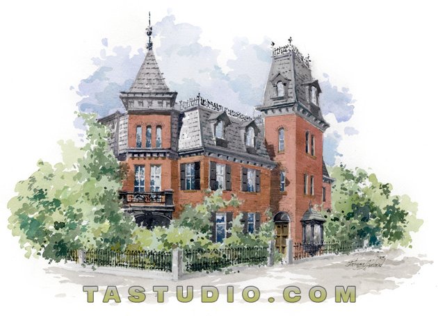 630x455 Architectural Rendering And Illustration Gallery By Ta Studio - Building Watercolor