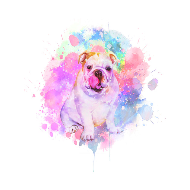 630x630 Bulldog Watercolor Shirt Bulldogs Puppy Painting Art Gift - Bulldog Watercolor