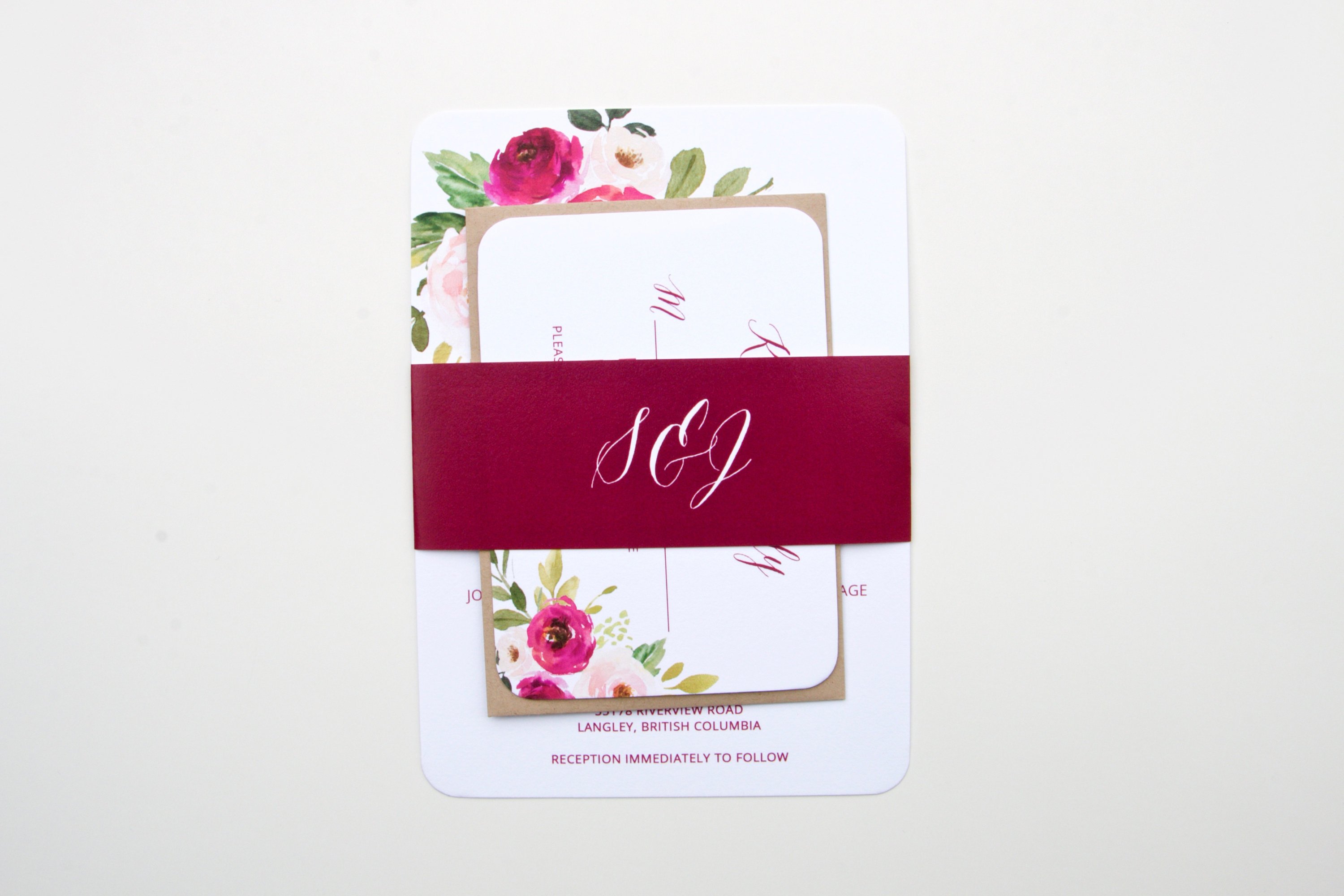 3000x2000 Burgundy Wedding Invitation Suite, Burgundy Watercolor Floral - Burgundy Watercolor