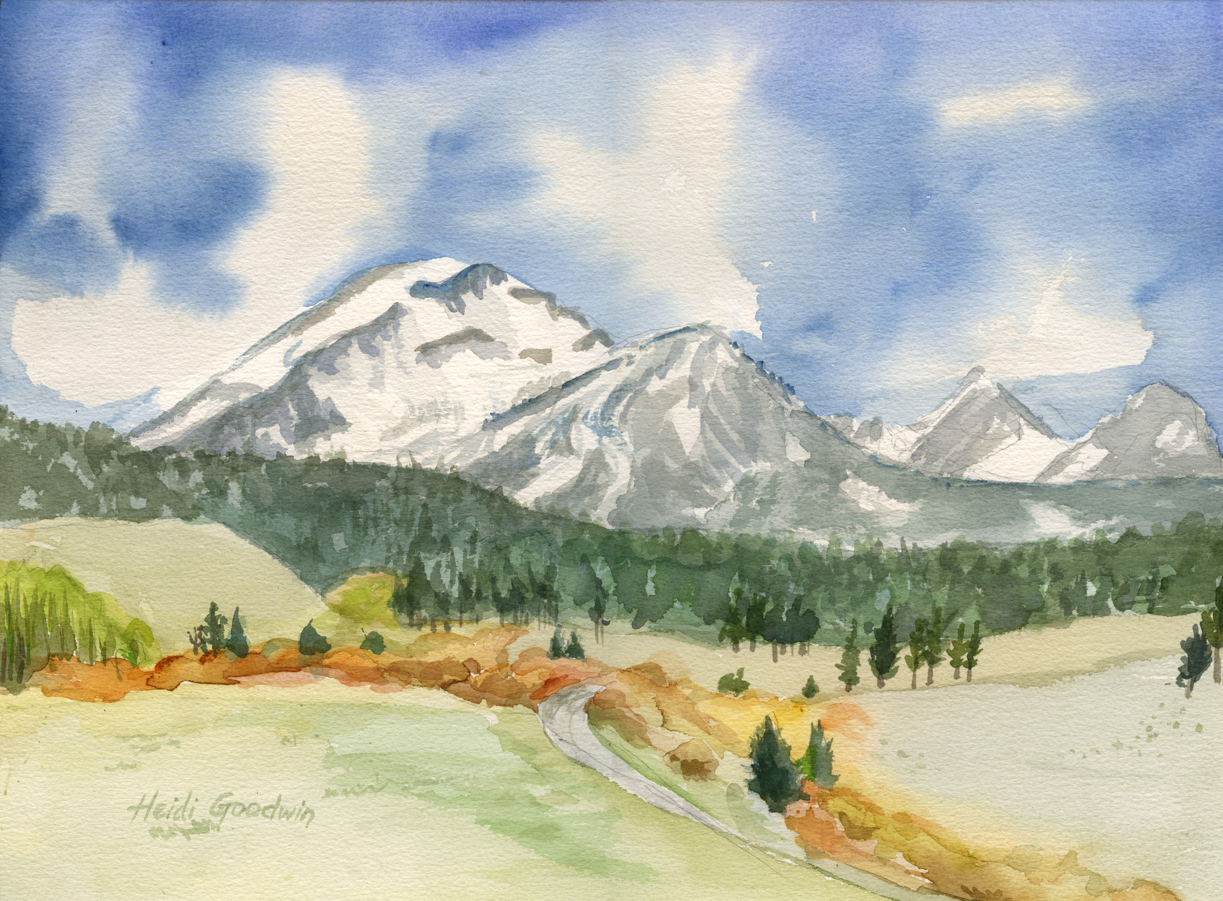 2400x1768 Art Amp Wine On Location - Cabin Watercolor