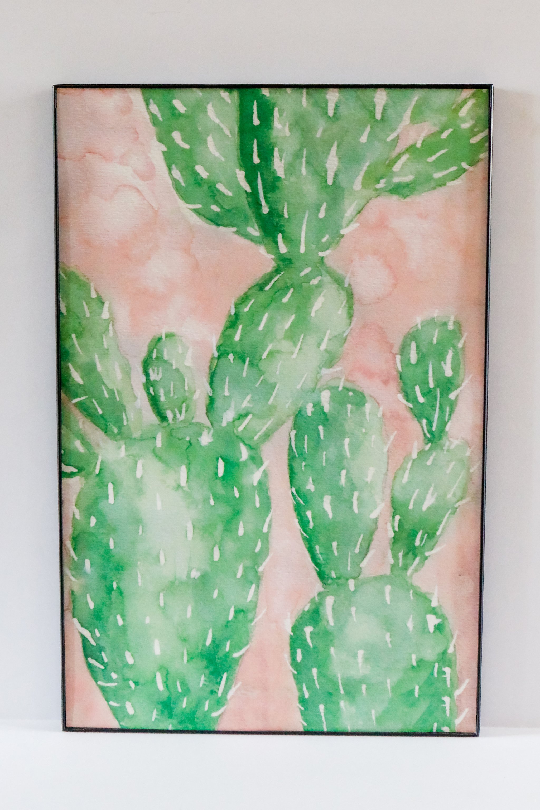 2048x3072 Original Cactus Watercolor Poster - Cactus Watercolor Painting