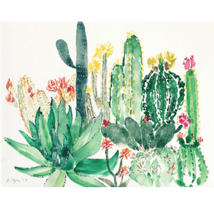 300x300 Cactus Fantasy, Original Watercolor Painting ~ General Store - Cactus Watercolor Painting