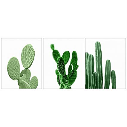 425x425 Meishe Art Modern Poster Print Cactus Watercolor - Cactus Watercolor Print