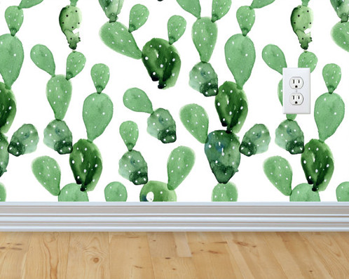 498x397 Cactus Watercolor Wallpaper - Cactus Watercolor Wallpaper