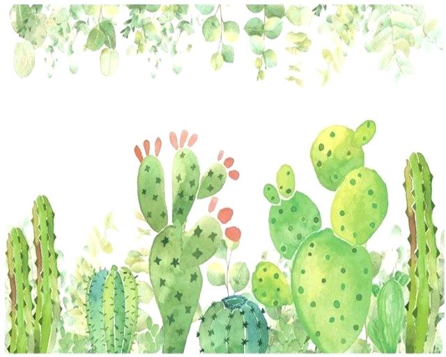 640x512 Prickly Pear Flowering Cactus Watercolor Art Wallpaper Phone - Cactus Watercolor Wallpaper