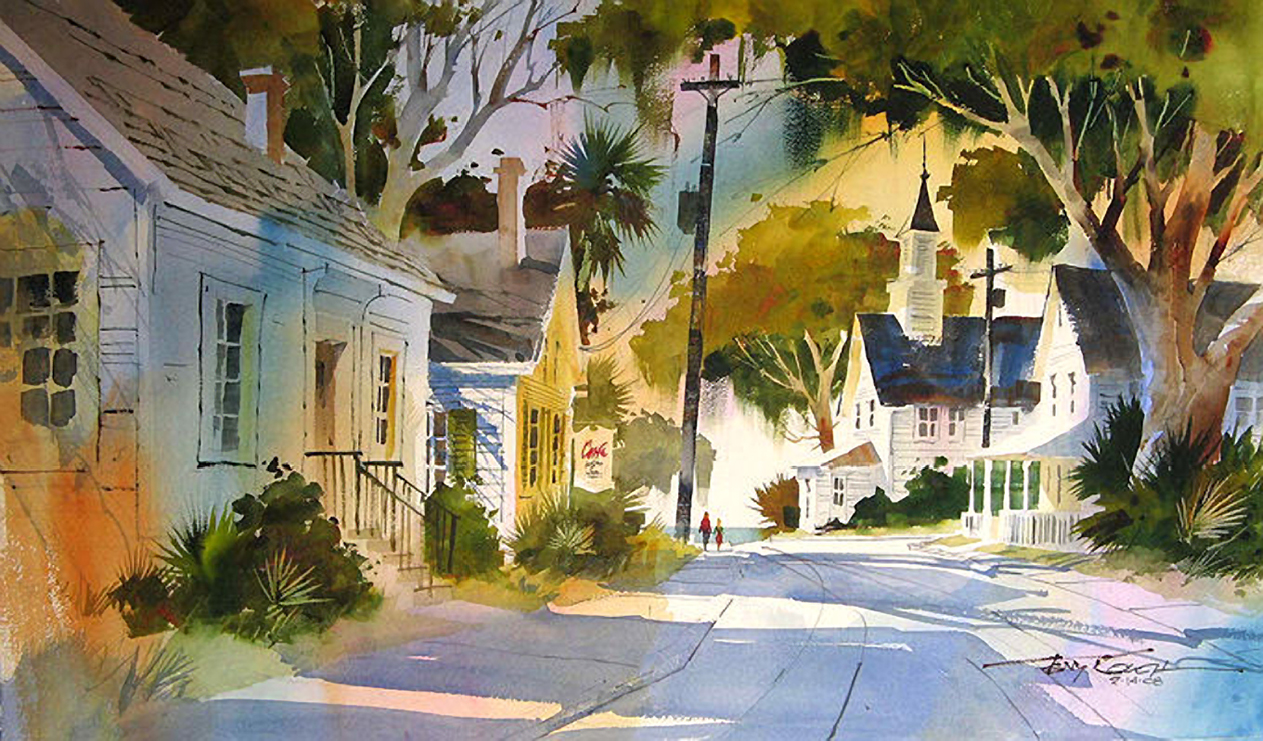1263x741 Tony Couch - Cafe Watercolor