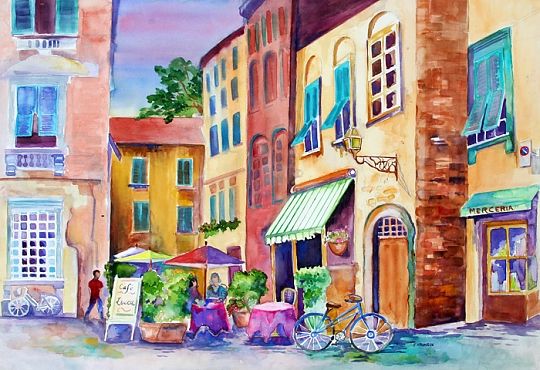 540x370 Cafe Lucca - Cafe Watercolor