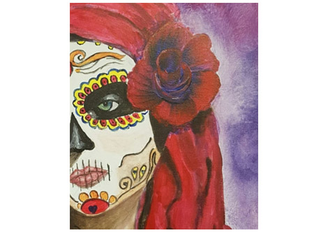 470x333 Calavera Sugar Skull Day Of The Dead - Calavera Watercolor