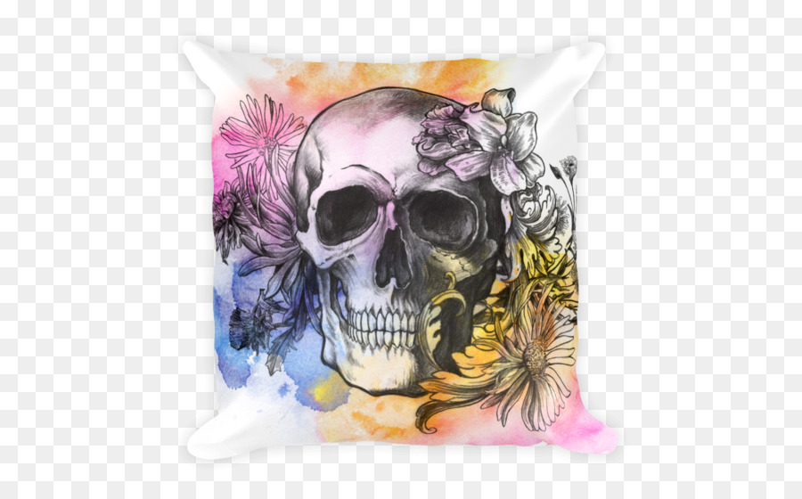 900x560 Calavera Watercolor Painting Skull Canvas Tattoo - Calavera Watercolor