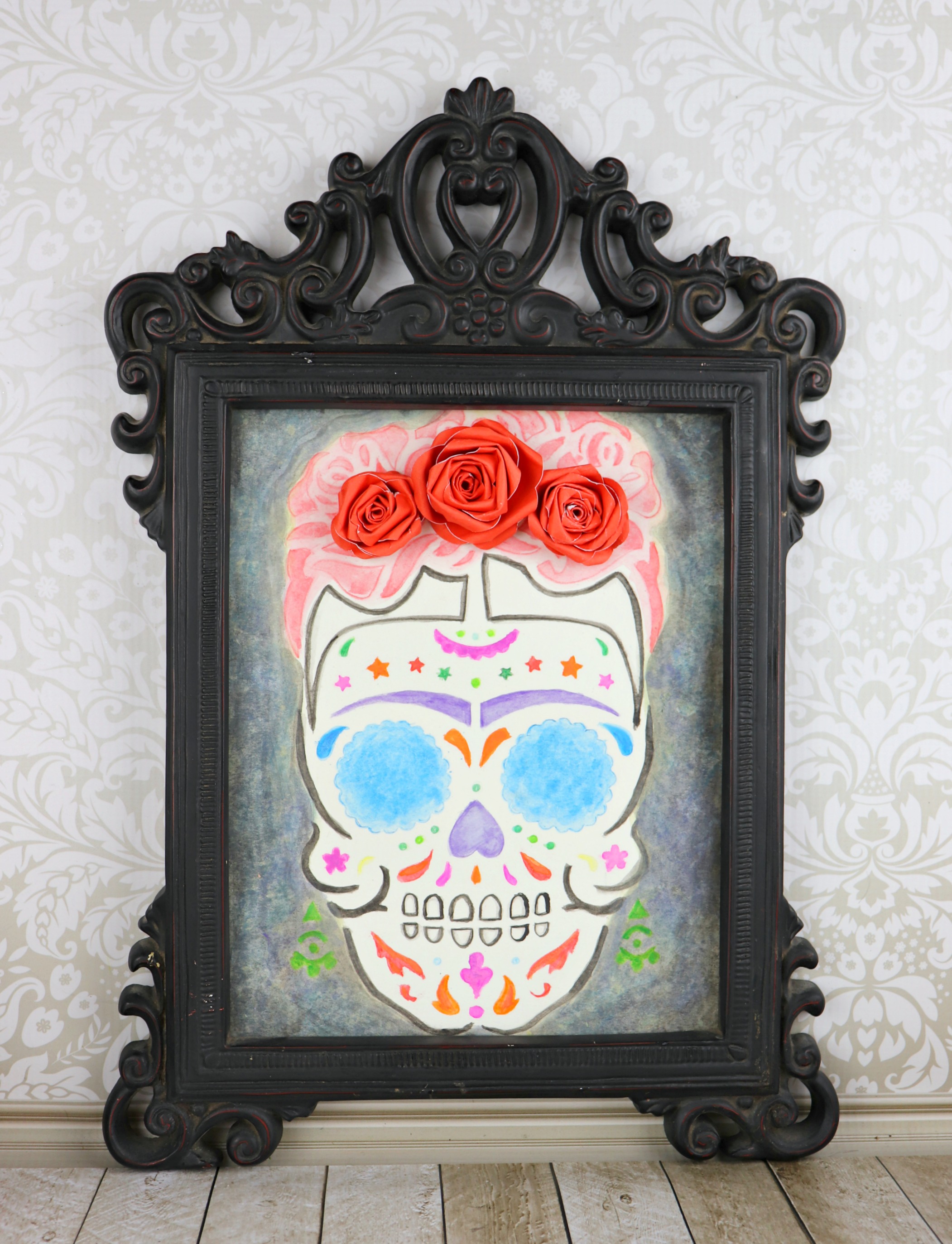 2102x2746 Watercolor Calavera - Calavera Watercolor