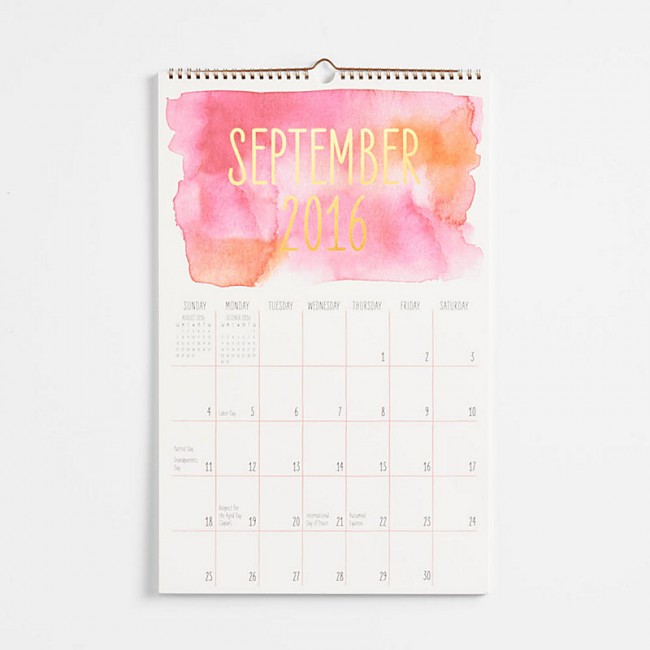 650x650 Watercolor Calendar - Calendar Watercolor