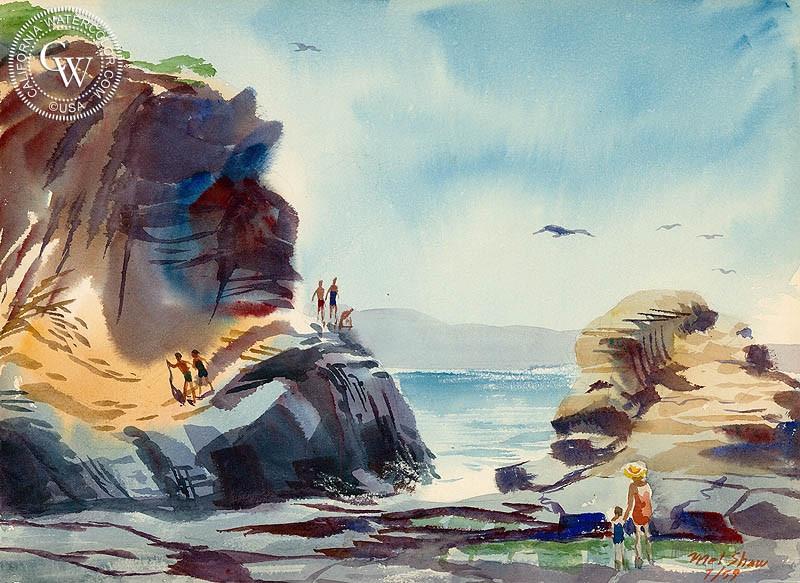 800x583 California Watercolor Art By Mel Shaw, American Artist - California Watercolor