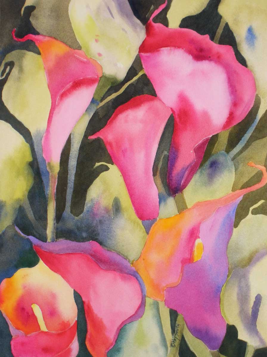 896x1200 Kaysmithbrushworks Calla Lily Colors - Calla Lily Watercolor