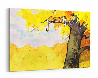 340x270 Calvin And Hobbes Print Etsy - Calvin And Hobbes Watercolor