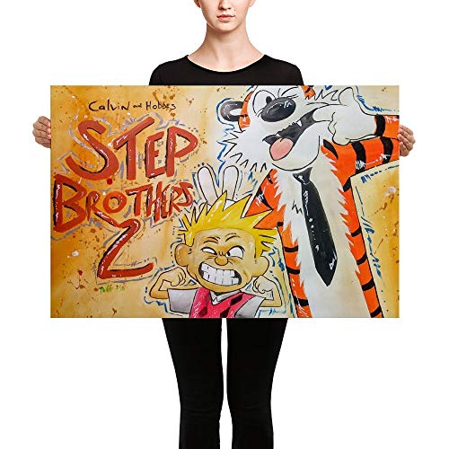 500x500 Calvin And Hobbes Step Brothers 2 Watercolor Painting - Calvin And Hobbes Watercolor