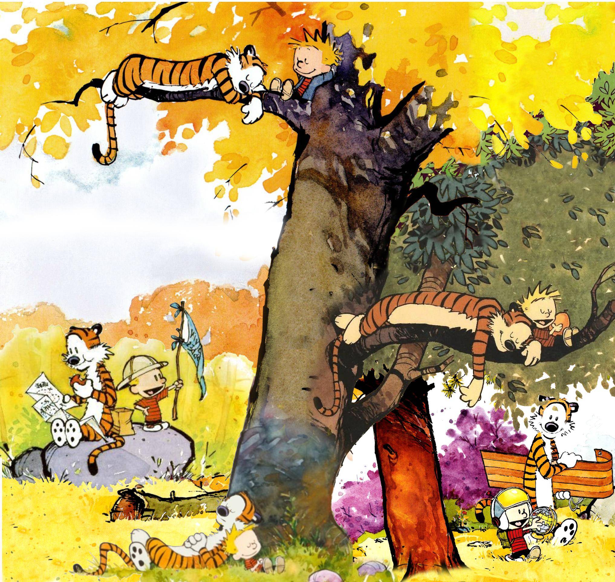 2034x1926 I Made A Composite Of Several Calvin And Hobbes Nature Images - Calvin And Hobbes Watercolor