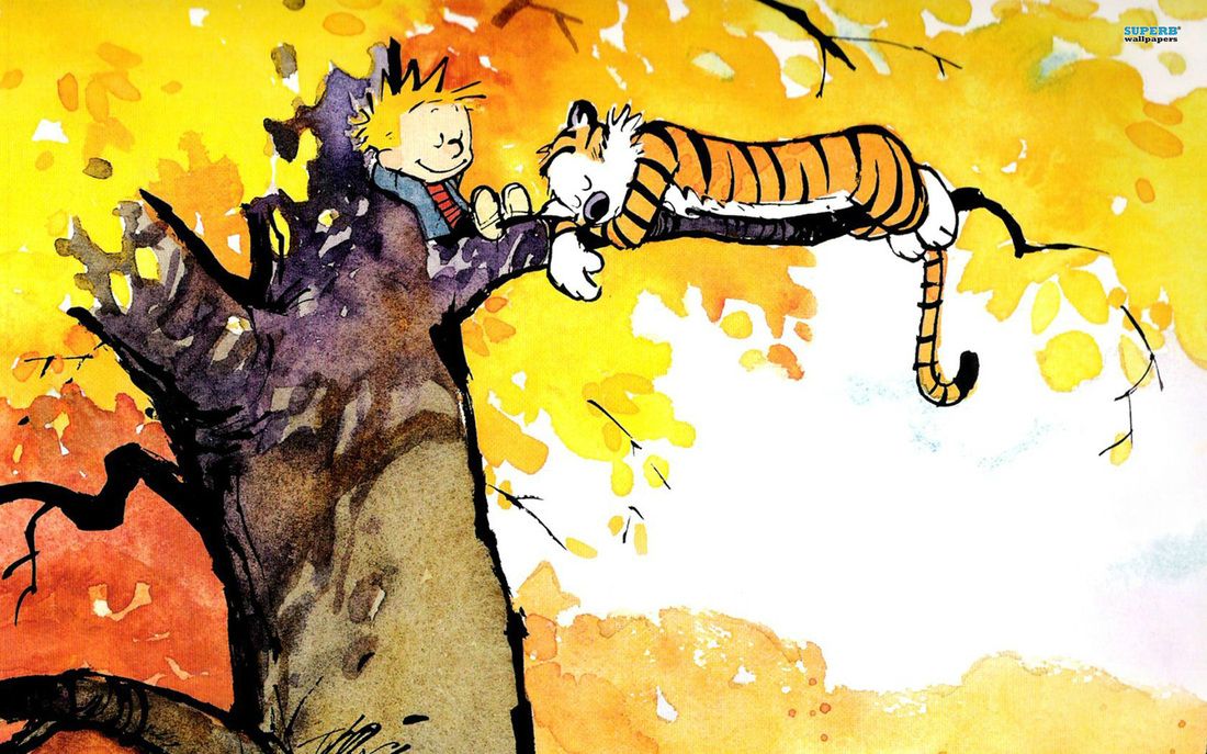 1100x687 Art Ramblings Art, Print, And Design Watercolor - Calvin And Hobbes Watercolor