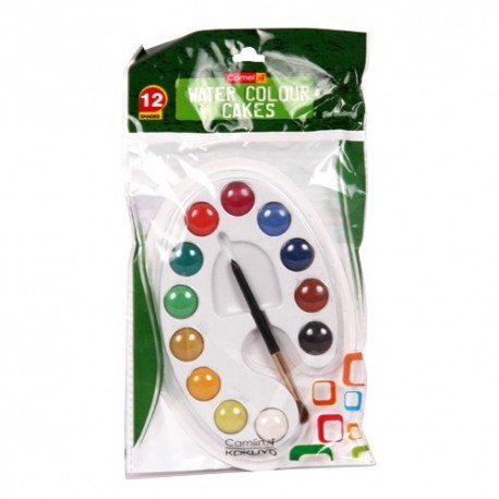 458x458 Camel Water Colour Cakes (For Students) 12 Shades - Camel Water Colour