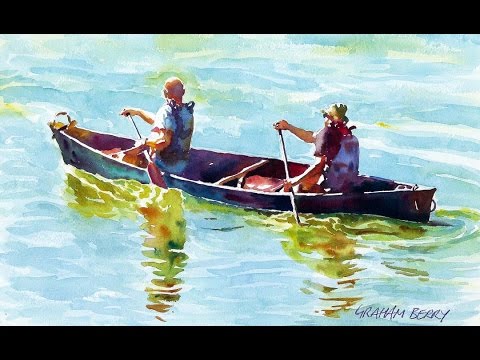 480x360 Painting A Watercolour - Canoe Watercolor