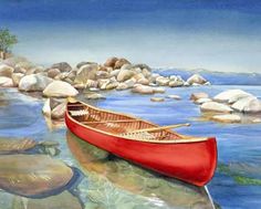 236x189 Tethered - Canoe Watercolor