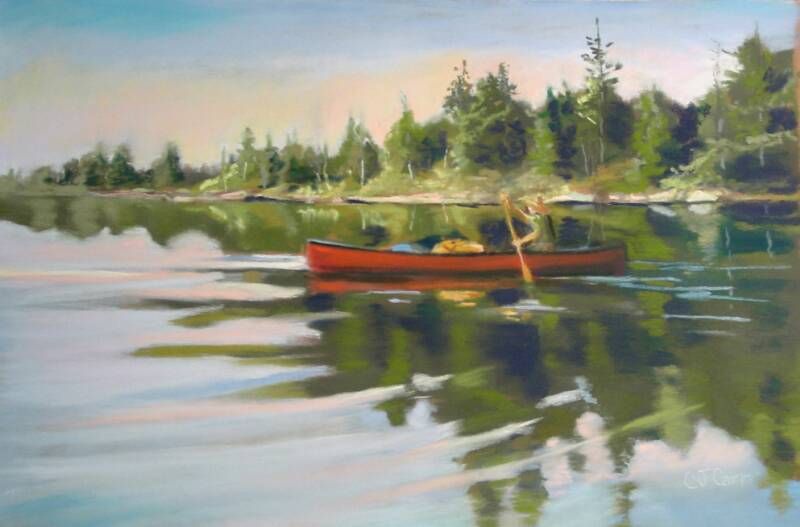 800x527 Watercolor Canoe Paintings - Canoe Watercolor