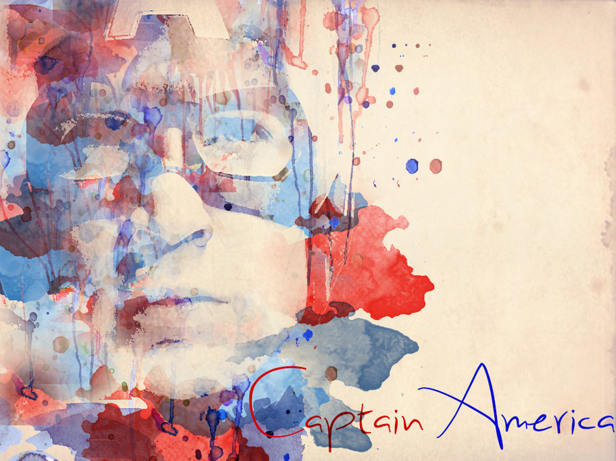 900x673 Captain America Watercolor By Thnksfrthwilliam - Captain America Watercolor