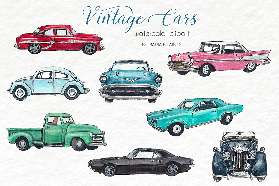 960x639 Watercolor Clip Art - Car Watercolor