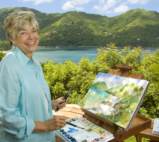 540x482 Watercolors By Jinx Morgan - Caribbean Watercolor