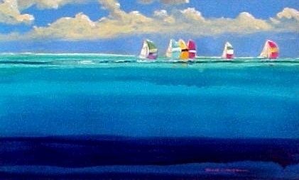 421x254 Caribbean Watercolors - Caribbean Watercolor