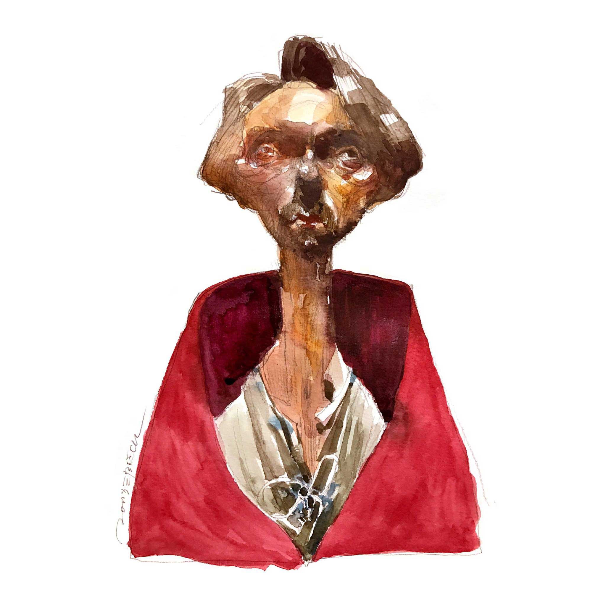 2048x2048 Irancartoon Gallery Of Watercolor Caricatures By Jan Op De Beeck - Caricature Watercolor