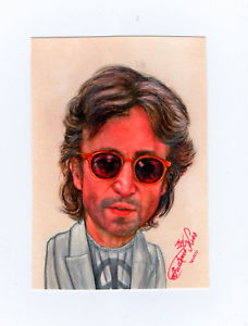 228x300 John Lennon, Caricature, Watercolors Ebay - Caricature Watercolor