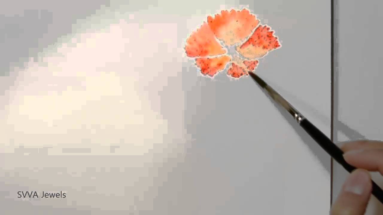 1280x720 How To Paint Carnation In Watercolor - Carnation Watercolor