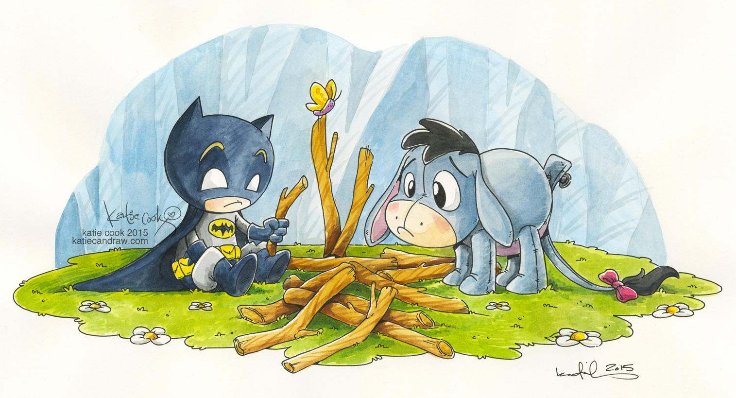 1515x819 Comic Art House Original Artwork For Sale And Commisions - Cartoon Watercolor